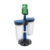 Skipper™ Safety Station With 2x Recycling Bins -XL Displays Skipper Safety Station With Two Recycling Bins Blue System