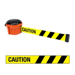 Skipper™ XS Retractable Safety Barrier -XL Displays Skipper XS Retractable Safety Barrier Black And Yellow Caution Tape