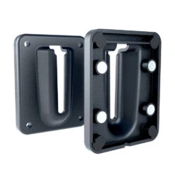 SkipperQ Modular Queue Barrier Accessories -XL Displays SkipperQ Magnetic Wall Reciever Clip Front Back