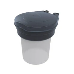 SkipperQ Modular Queue Barrier Accessories -XL Displays SkipperQ Modular Retractable Barrier System Safety Dispenser Attachment Grey