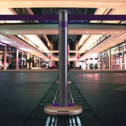 SkipperQ Modular Retractable Barrier System -XL Displays SkipperQ Modular Retractable Barrier System Shopping Centre