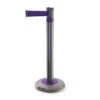 SkipperQ Modular Retractable Barrier System -XL Displays SkipperQ Modular Retractable Barrier System Single Post Purple Belt