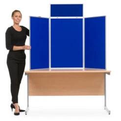 Tabletop Display Boards Aluminium Frame Portrait Panel