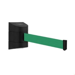 Tensa Maxi Wall Retracting Belt Barrier -XL Displays Tensa Maxi Wall Retracting Belt Barrier Black Case Green Webbing