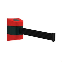 Tensa Maxi Wall Retracting Belt Barrier -XL Displays Tensa Maxi Wall Retracting Belt Barrier Red Case Black Webbing
