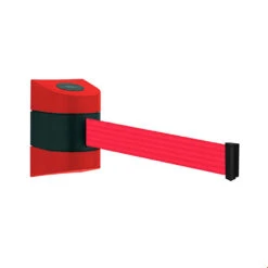 Tensa Maxi Wall Retracting Belt Barrier -XL Displays Tensa Maxi Wall Retracting Belt Barrier Red Case Red Webbing