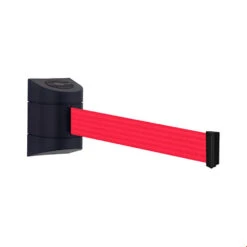 Tensa Midi Wall Mounted Belt Barrier -XL Displays Tensa Midi Wall Mounted Belt Barrier Black Case Red Webbing
