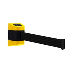 Tensa Midi Wall Mounted Belt Barrier -XL Displays Tensa Midi Wall Mounted Belt Barrier Yellow Case Black Webbing