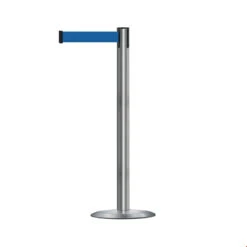 Tensabarrier® Advance Retractable Barrier Tape -XL Displays Tensabarrier Advance Retractable Barrier Tape Stainless Post Blue Webbing