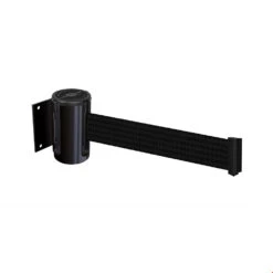 Tensabarrier® Heavy Duty Wall Mount Retractable Barrier -XL Displays Tensabarrier Heavy Duty Wall Mount Retractable Barrier Black Webbing