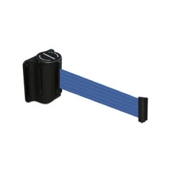 Tensabarrier® Mini Wall Mounted Retracting Barrier -XL Displays Tensabarrier Mini Wall Mounted Retracting Barrier Blue Belt XL Displays