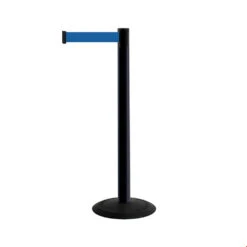 Tensabarrier® Popular Stanchion Barrier -XL Displays Tensabarrier Popular Stanchion Barrier Black Post Blue Webbing