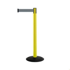 Tensabarrier® Popular Stanchion Barrier -XL Displays Tensabarrier Popular Stanchion Barrier Yellow Post Grey Webbing