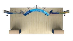 6m Tension Fabric Pop Up Stand Back Drop -XL Displays Top View 6m Fabric Pop Up Exhibition Backdrop