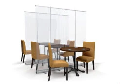 Roller Banner Clear Protective Screen Divider -XL Displays Transparent Protective Screen Roller Banner Social Distancing For Pubs