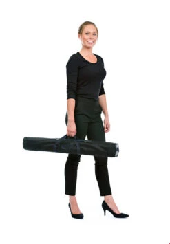 Roller Banner Clear Protective Screen Divider -XL Displays Transparent Roller Banner COVID Protective Screen Carrybag