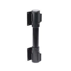 WallMaster Twin Wall Mounted Belt Barriers -XL Displays Wallmaster Twin Wall Mounted Belt Barriers Black Cassette