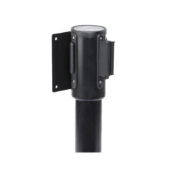 WallMaster Twin Wall Mounted Belt Barriers -XL Displays Wallmaster Twin Wall Mounted Belt Barriers Black Fixed Mount