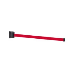 WallPro Wall Mounted Retracting Belt Barrier 21 WallPro Wall Mounted Retracting Belt Barrier -XL Displays Wallpro Wall Mounted Retracting Belt Barrier Black Red Belt