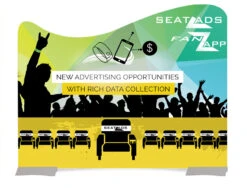 Wedge Rigid Banner Stand -XL Displays Wedge Banner With Custom Shape Rigid Graphic 58441 zoom