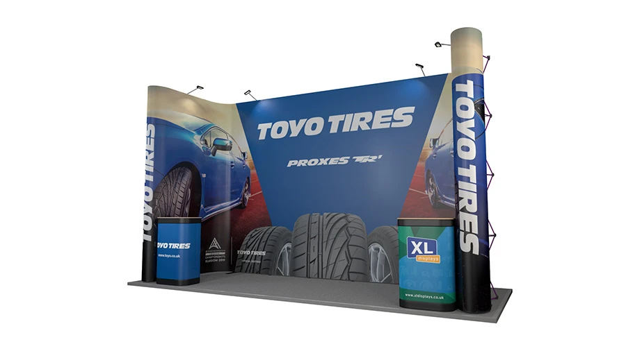 5m X 2m U-Shaped XL Jumbo Pop Up Backwall Exhibition Stand 3 5m X 2m U-Shaped XL Jumbo Pop Up Backwall Exhibition Stand - Image 2