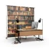 Video Conference Meeting Printed Backdrop -XL Displays ZOOM Background Video Conference Call Meeting Printed Backdrop 2400 bookcase