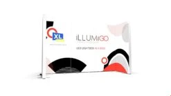 ILLUMiGO Illuminated Lightbox Display Backwall 3x1