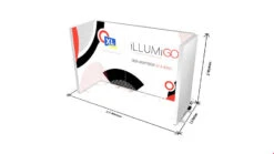 ILLUMiGO Illuminated Lightbox Display Backwall 3x1 -XL Displays iLLUMiGO LED Lightbox Display Backwall Dimensions of Floor Plan