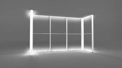 ILLUMiGO Illuminated Lightbox Display Backwall 3x1 -XL Displays iLLUMiGO Lightbox Display Aluminium Frames With LED Lighting